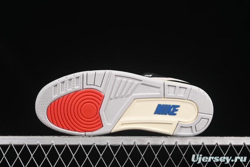 Nike Air Jordan 3 Retro OG Rare Air Sneakers with Small Reverse Swoosh - IB8967-004