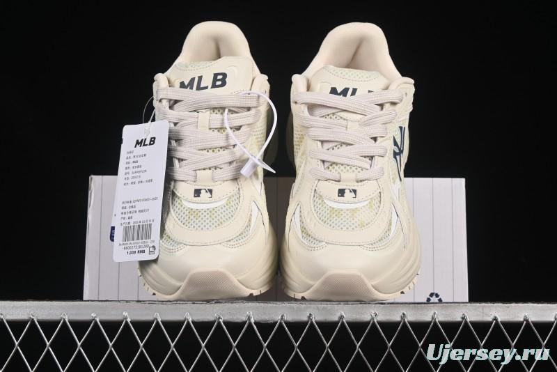 New York Yankees MLB Chunky Curve Runner Monogram Thick Sole Casual Running Shoes - 3ARNSPL5N50BGL