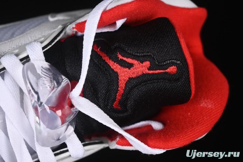 Nike Air Jordan 5 Retro Basketball Shoes Fire Red Black Tongue - HQ7978-101