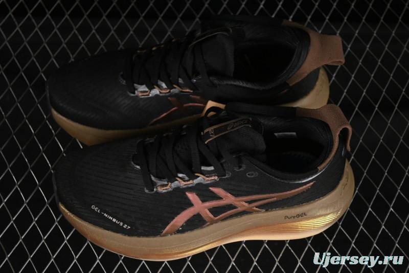 Asics Gel-Nimbus 27 Retro Breathable Casual Shoes Cushioned Durable Running Shoes for Men - 1011C095-001
