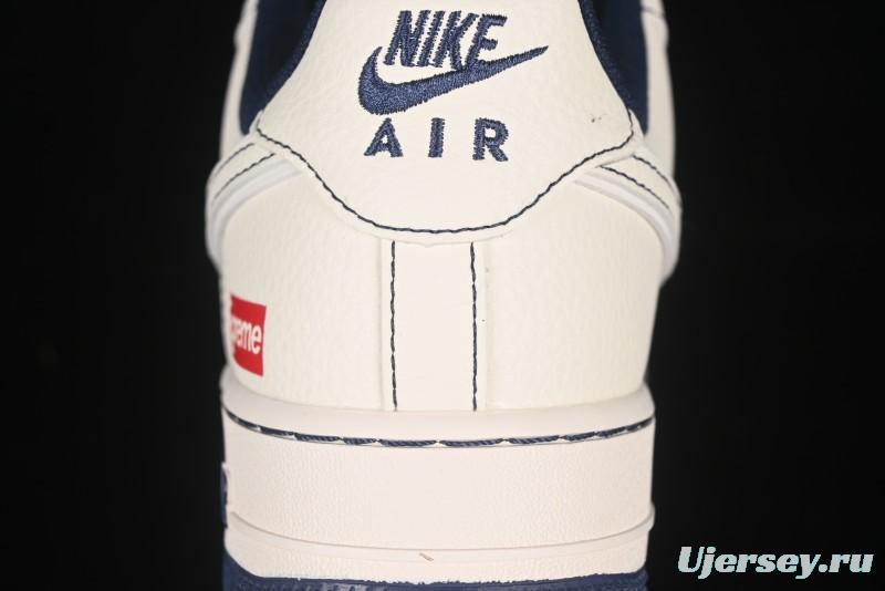 Nike Air Force 1 '07 Low Supreme Collaboration Casual Sneakers with Full-Length Air Cushion - HH7518-074