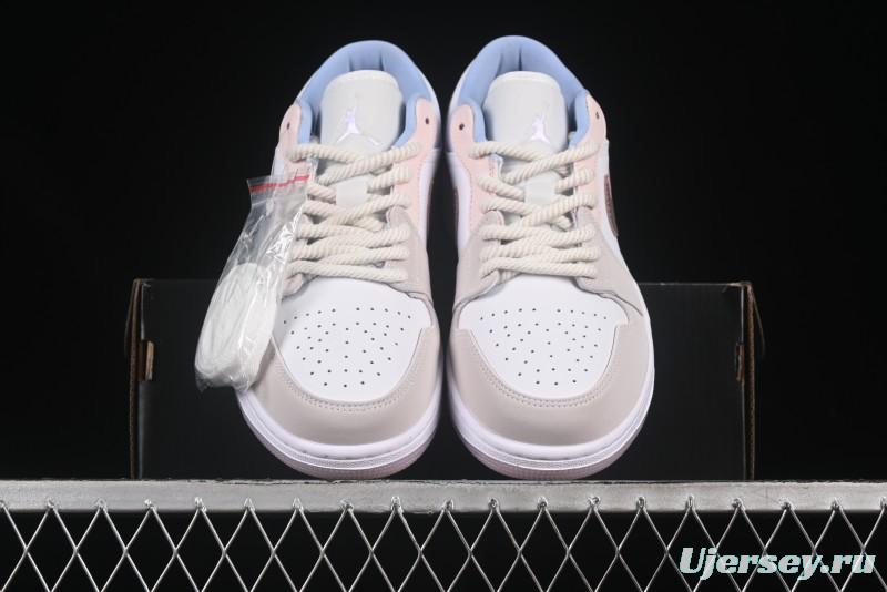 Nike Air Jordan 1 Low AJ1 Carving Pink Low-Top Casual Lifestyle Sneakers - IB8859-101