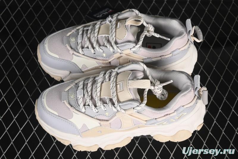 Fila Heritage Fluid Cat Claw 5.0 Vintage Dad Shoes with Lace-Up Design - F12W412105FLV