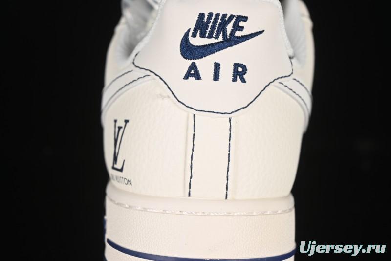 Nike Air Force 1 '07 Low LV Collaboration Black Swoosh Logo Casual Sneakers - XX3168-160