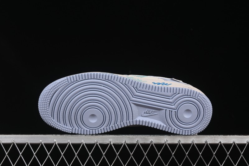 Nike Air Force 1'07 Low "Blue Star Love" 520 Series Limited Edition Casual Sneakers - DB3301-991
