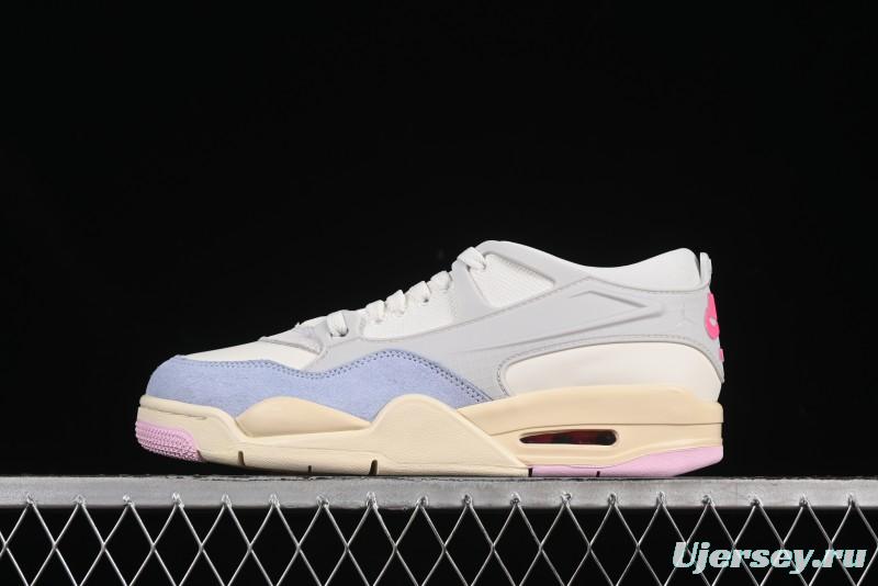 Nike Air Jordan 4 Remastered Retro Sneakers with Textile Mesh and Suede Upper - IB4466-025