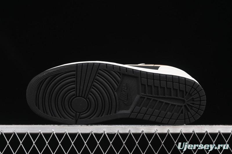 Nike Air Jordan 1 Low AJ1 Retro Casual Sneakers in Black White Grey - IH0649-021