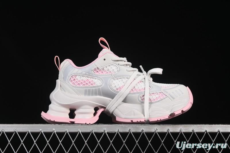 GG-CC Starry Sky Particle Silver White Lace-up Hollow Out Chunky Sneakers with 5cm Height Boost - G25U9778