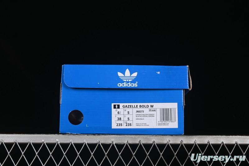 Adidas Originals Gazelle Bold JR8373 Collaboration Low-Top Sneakers with Thick Sole for Slip Resistance and Durability - JR8373