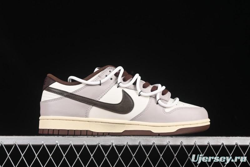 Nike Dunk Low Koala Party Distressed Grid Low-Top Casual Skate Shoes - DD1503-124