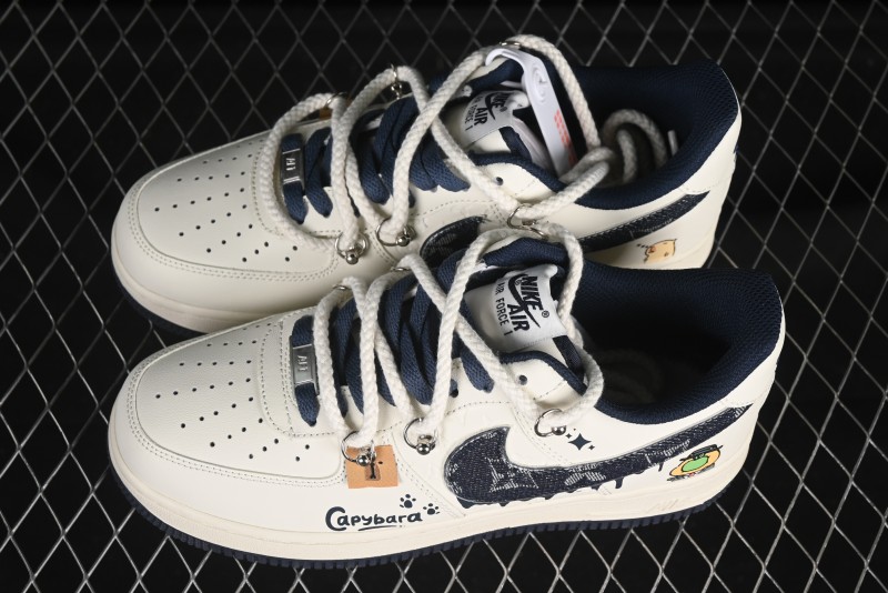 Nike Air Force 1 '07 Low x Capybara "Pour milkBape" Casual Sneakers - LV0506-110