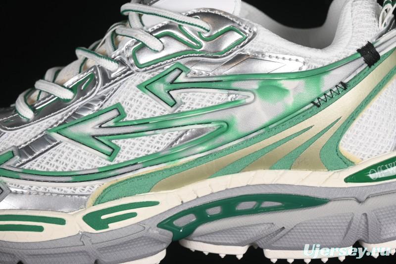 Off-White Be Right Tie-Dye Green Low-Top Lifestyle Casual Shoes - X.E5