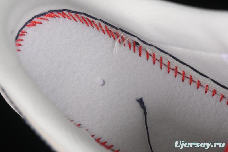 Nike Air Force 1 '07 Low Stussy Collaboration Dual-Tone Blue Red Logo Casual Sneakers - HH7518-072