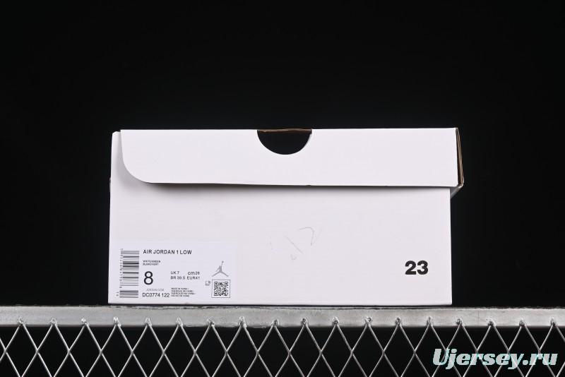 Nike Air Jordan 1 Low AJ1 Military Green White Casual Lifestyle Sneakers - DC0774-122