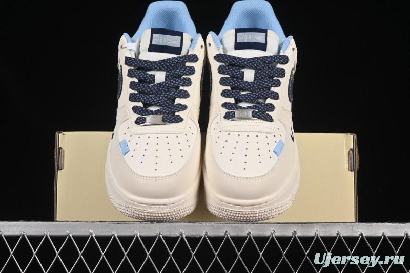 Nike Air Force 1 '07 Low Supreme Collaboration Dual-Tone Blue Label Casual Sneakers - XS1958-565