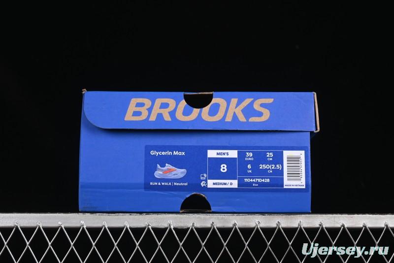 Brooks Glycerin Max Cushioned Marathon Running Shoes with Nitrogen Technology - 1104471D428