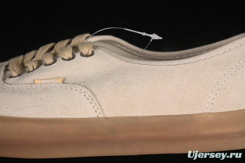 Vans Premium Authentic Suede Retro Sneakers with Translucent Rubber Sole - VN000CRQBYS
