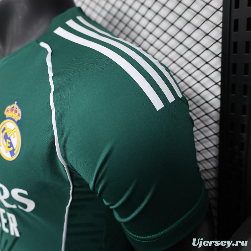 Player Version 25/26 Real Madrid Green with White Trim Jersey