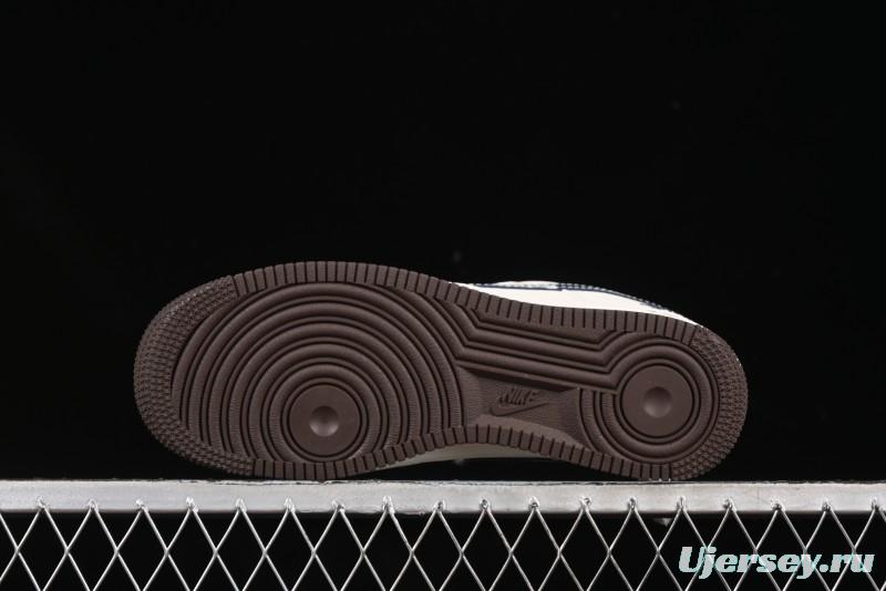 Nike Air Force 1 '07 Low Stussy Collaboration Cartoon Swoosh Casual Sneakers - ZH2598-309