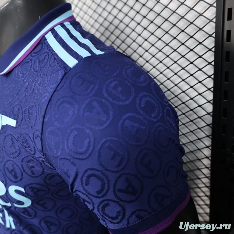 Player Version 25/26 Arsenal Blue with Geometric Pattern Jersey