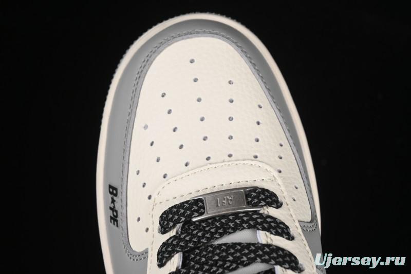 Nike Air Force 1'07 Low Bape Collaboration Beige Star Casual Sneakers - XS1958-571