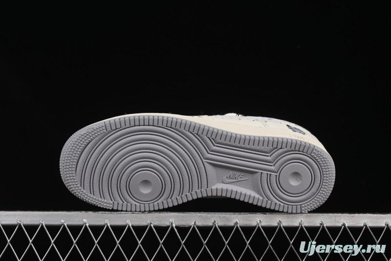 Nike Air Force 1'07 Low x Capybara "Frankenstein" Casual Sneakers - LV0506-220