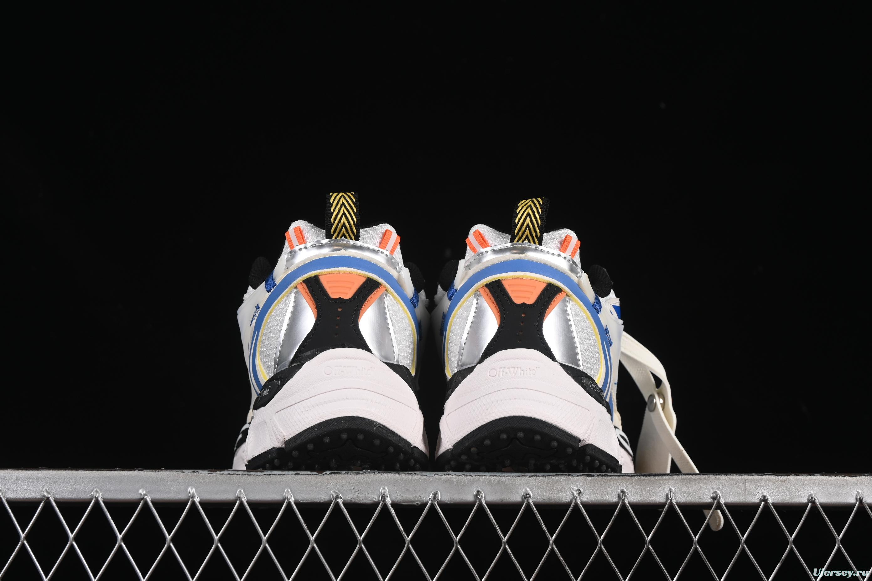 Off-White Be Right Low-Top Lifestyle Sneakers in White Blue - C.D4