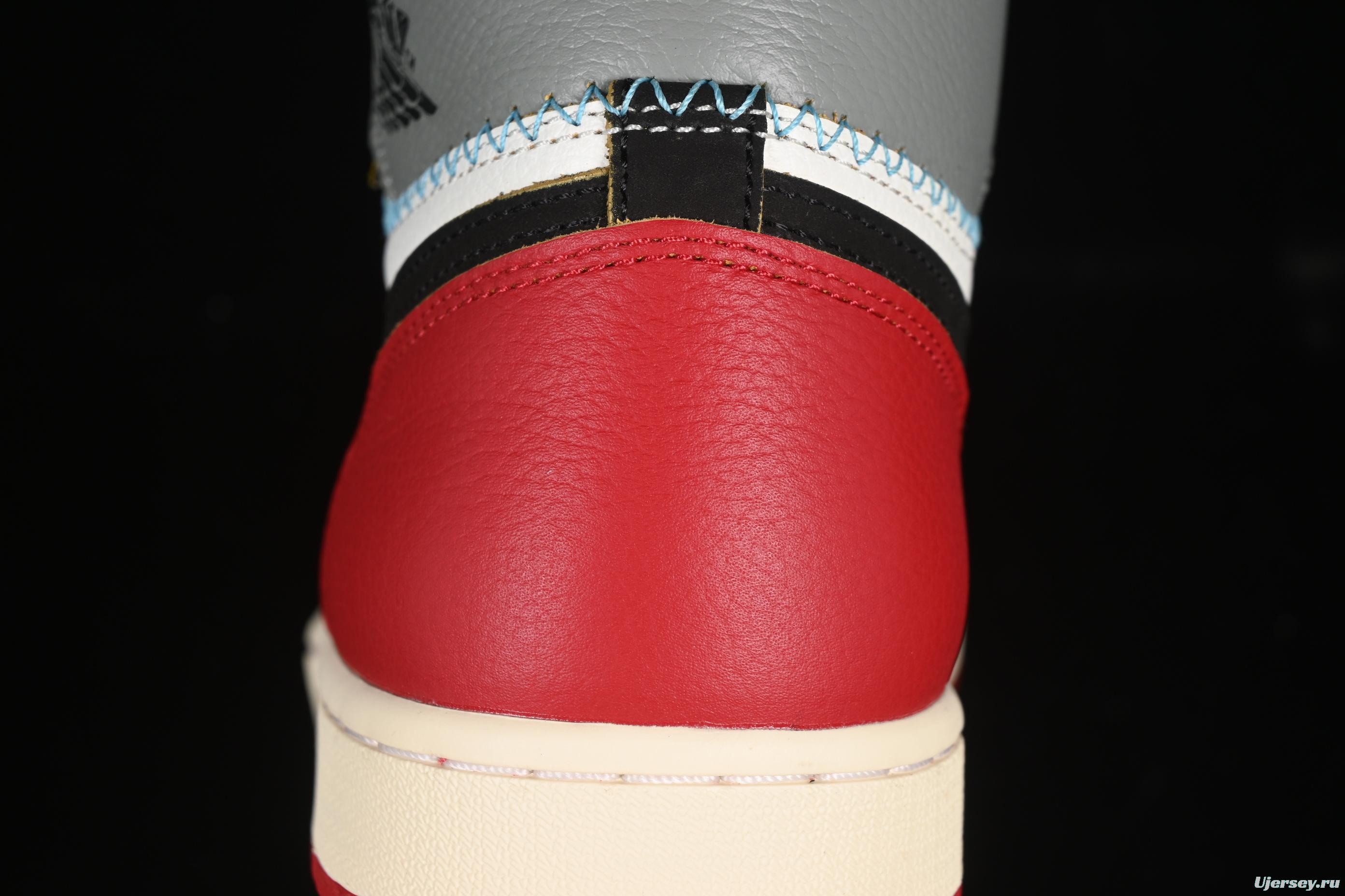 Nike Union x Air Jordan 1 Retro High Basketball Shoes with Chicago-Inspired Design - HV8563-600