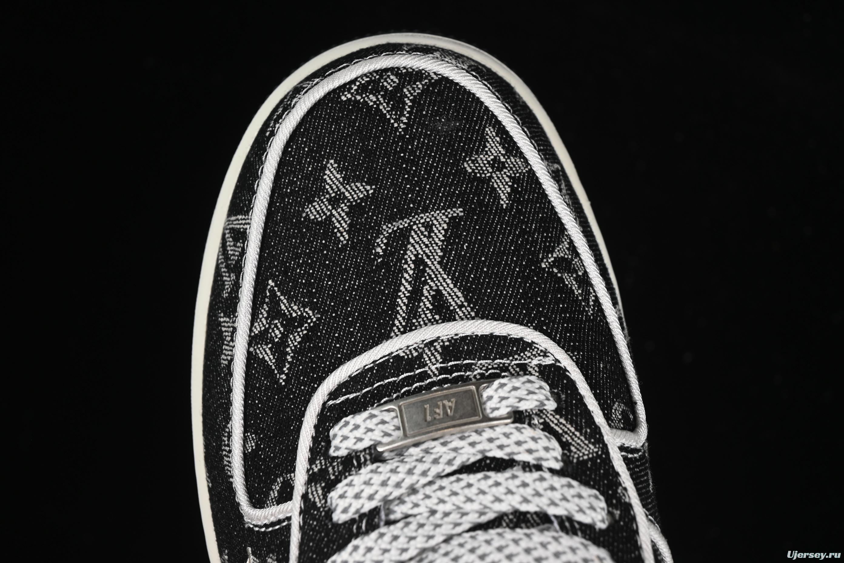 Nike Air Force 1'07 Low LV Collaboration Dark Denim Low-Top Casual Sneakers - SC9207-531