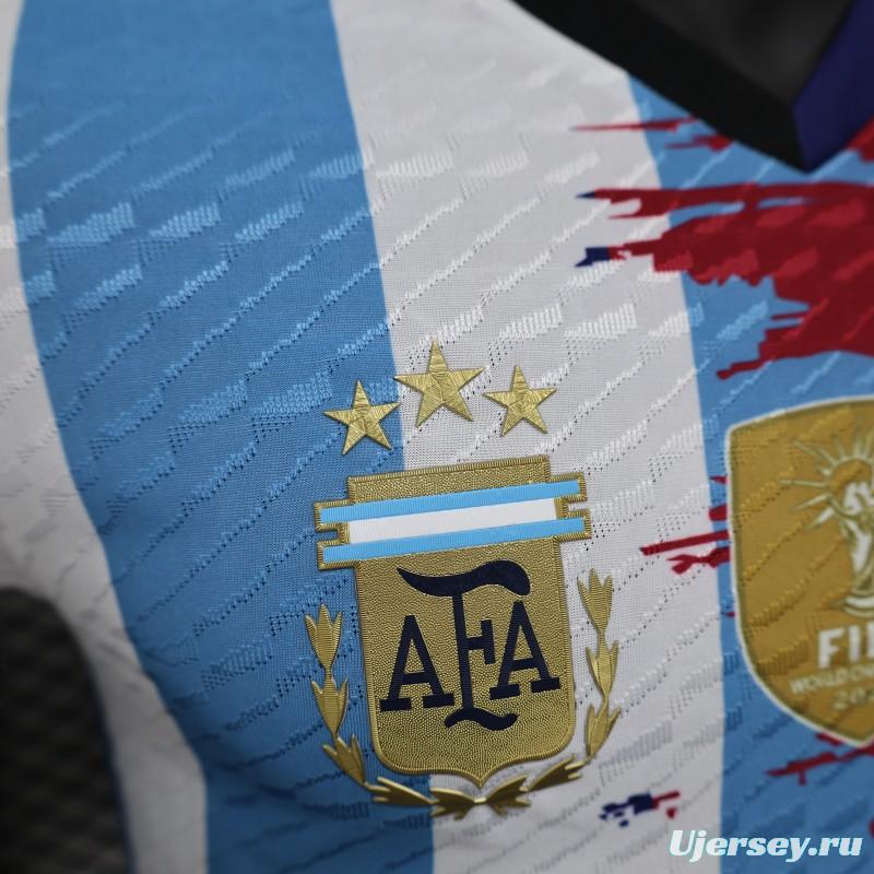 Player Version 25/26 Barcelona x Argentina Combined Messi Jersey