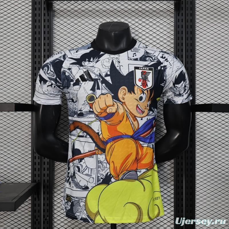 Player Version 2025 Japan Blue/White with One Piece Manga Jersey