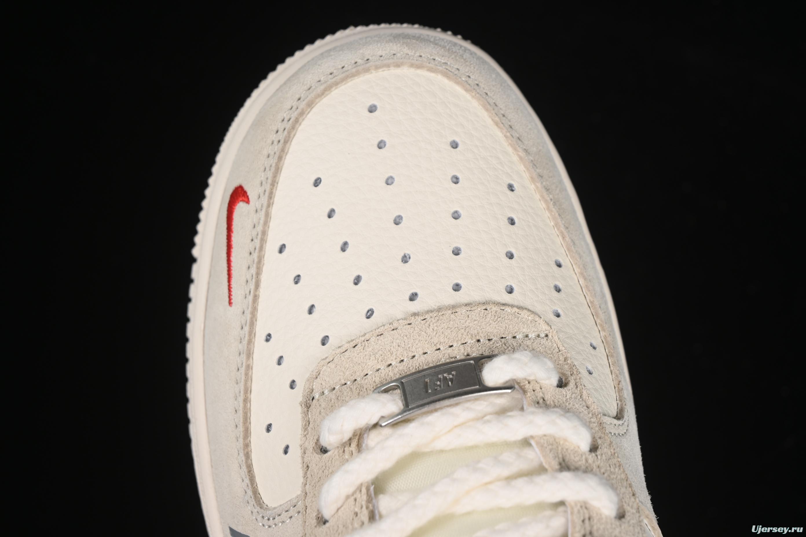 Nike Air Force 1 '07 Low The North Face Collaboration Dual-Tone Grey Casual Sneakers - YX5066-311