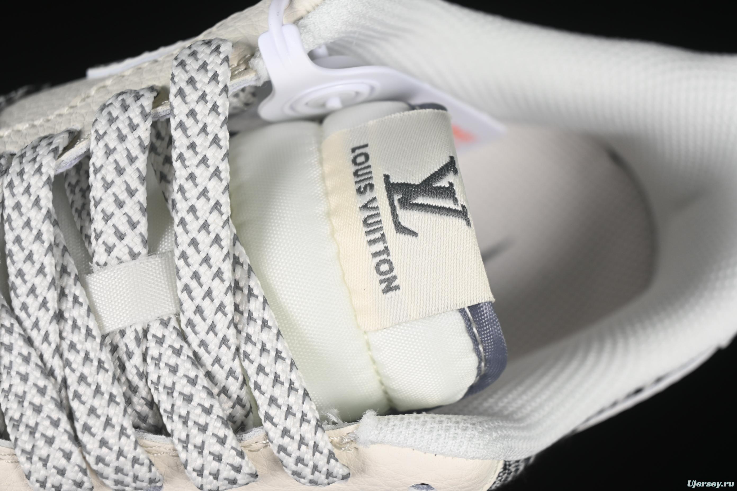 Nike Air Force 1 '07 Low LV Collaboration Black Grey Printed Denim Casual Sneakers - XS1958-587