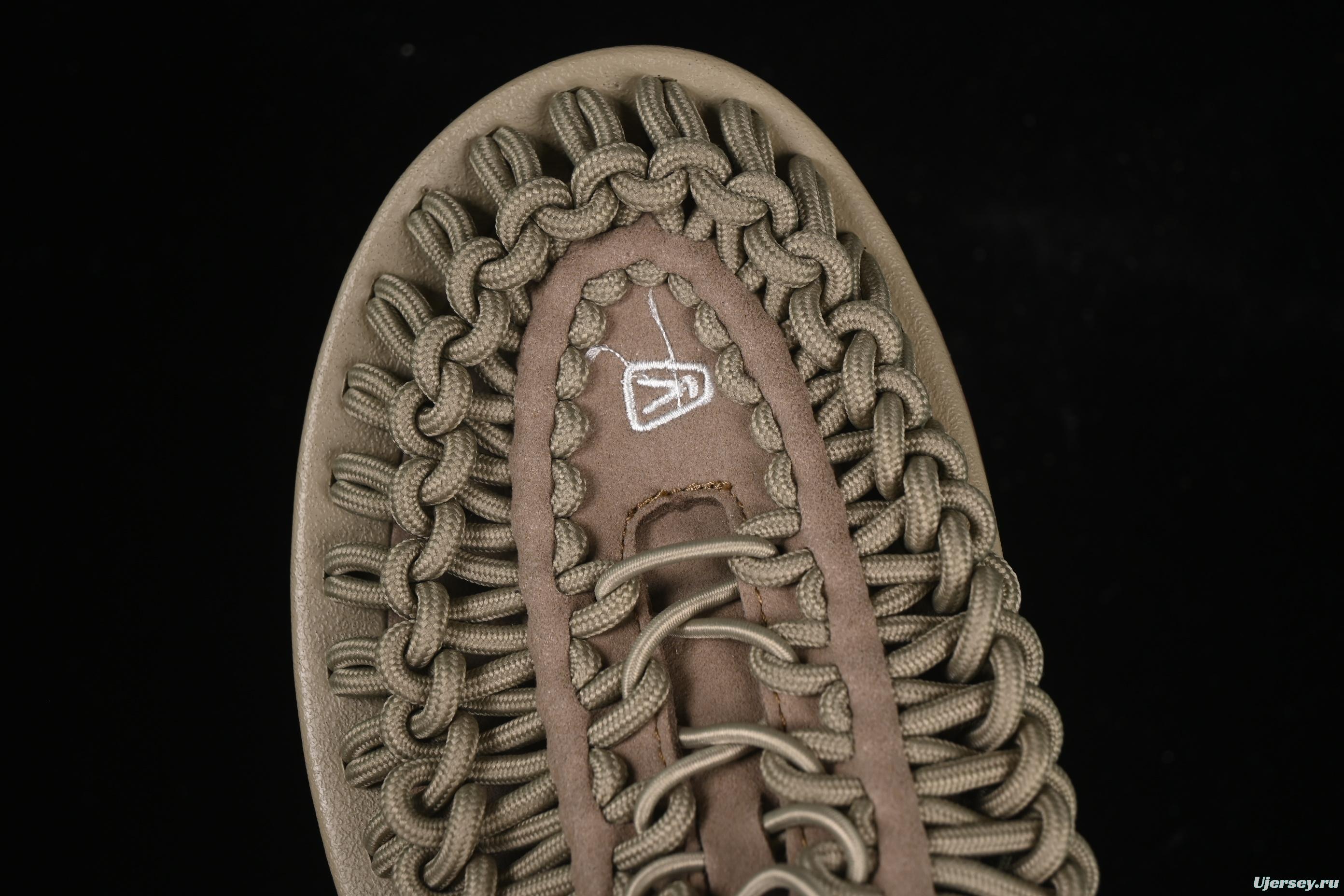 Keen Uneek Flat-M Woven Elastic Strap Outdoor Water Sports Sandals - 1025169 CORNSTALK