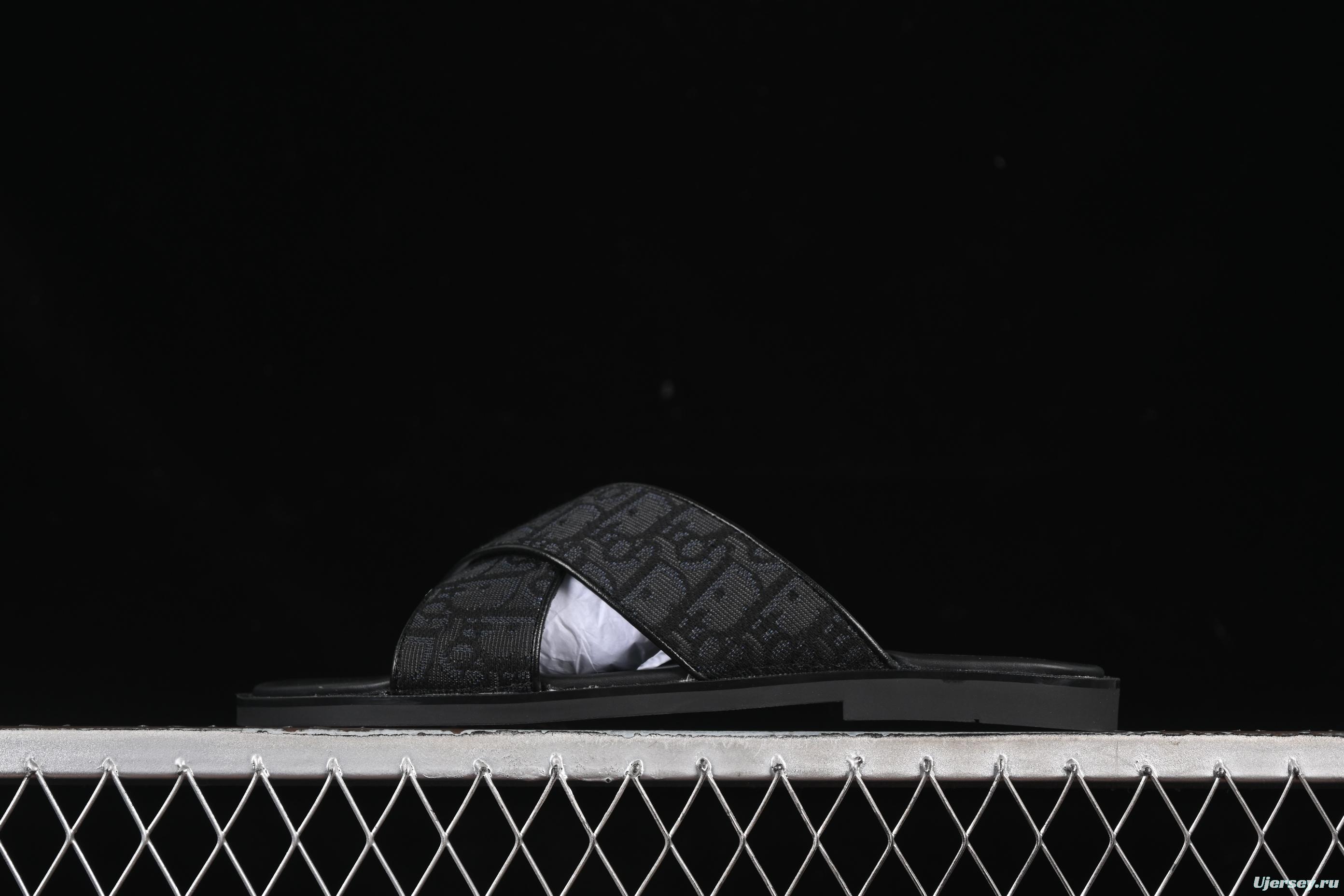 Dior Alias Oblique Summer Men's Lace-Up Casual Sandals with Cross-Strap Design - 3SA126ZSA