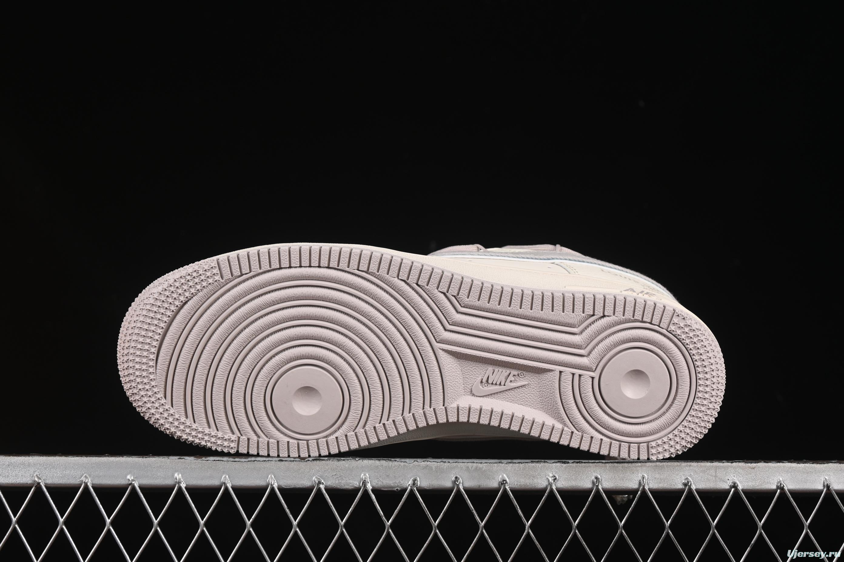 Nike Air Force 1'07 Low LV Collaboration Casual Sneakers with Full-Length Air Cushion - DM6868-095