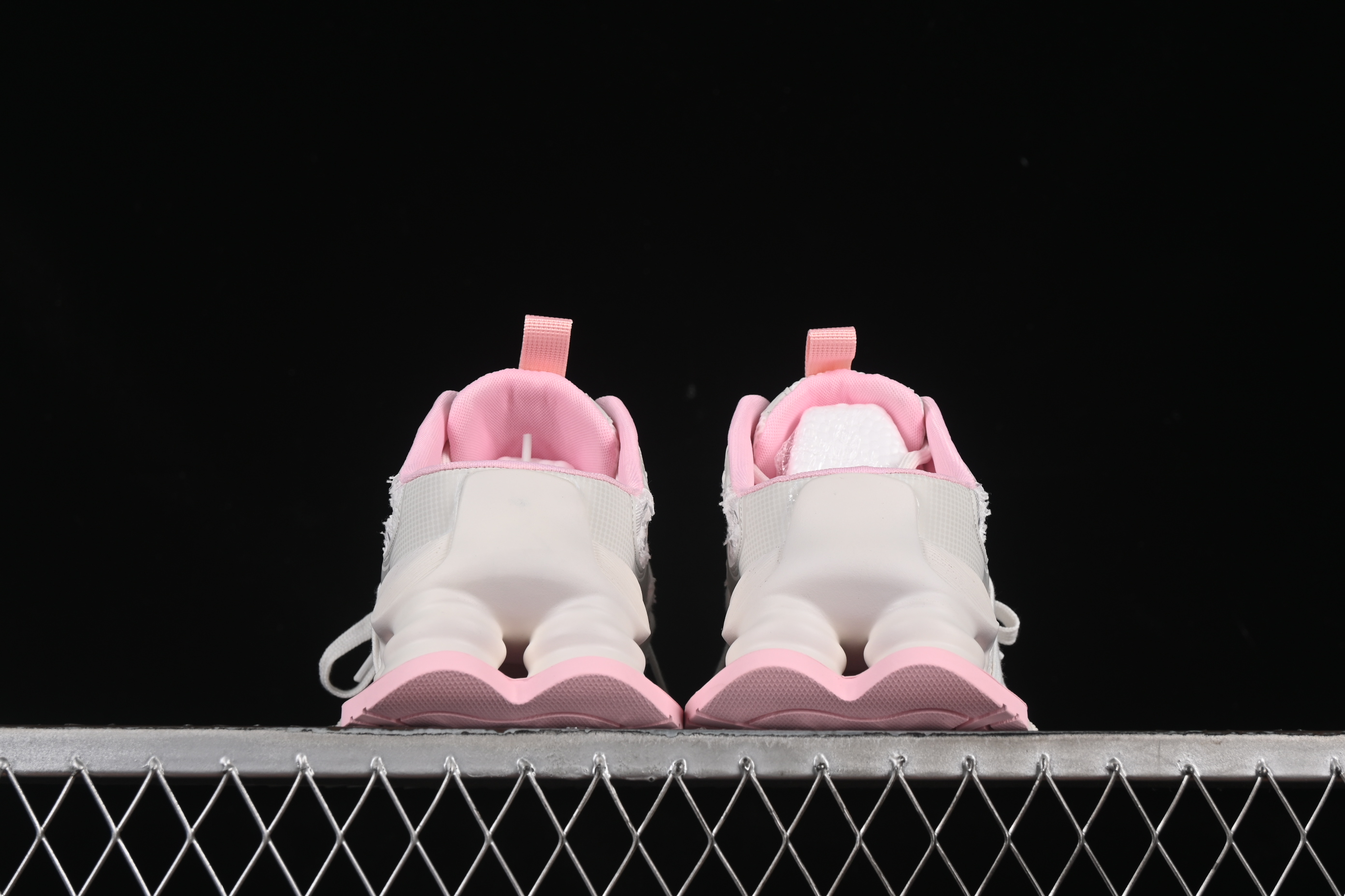 GG-CC Star Same Style Lace-Up Hollow Out Chunky Sneakers with 5cm Height Increase - G25U9910 Pink
