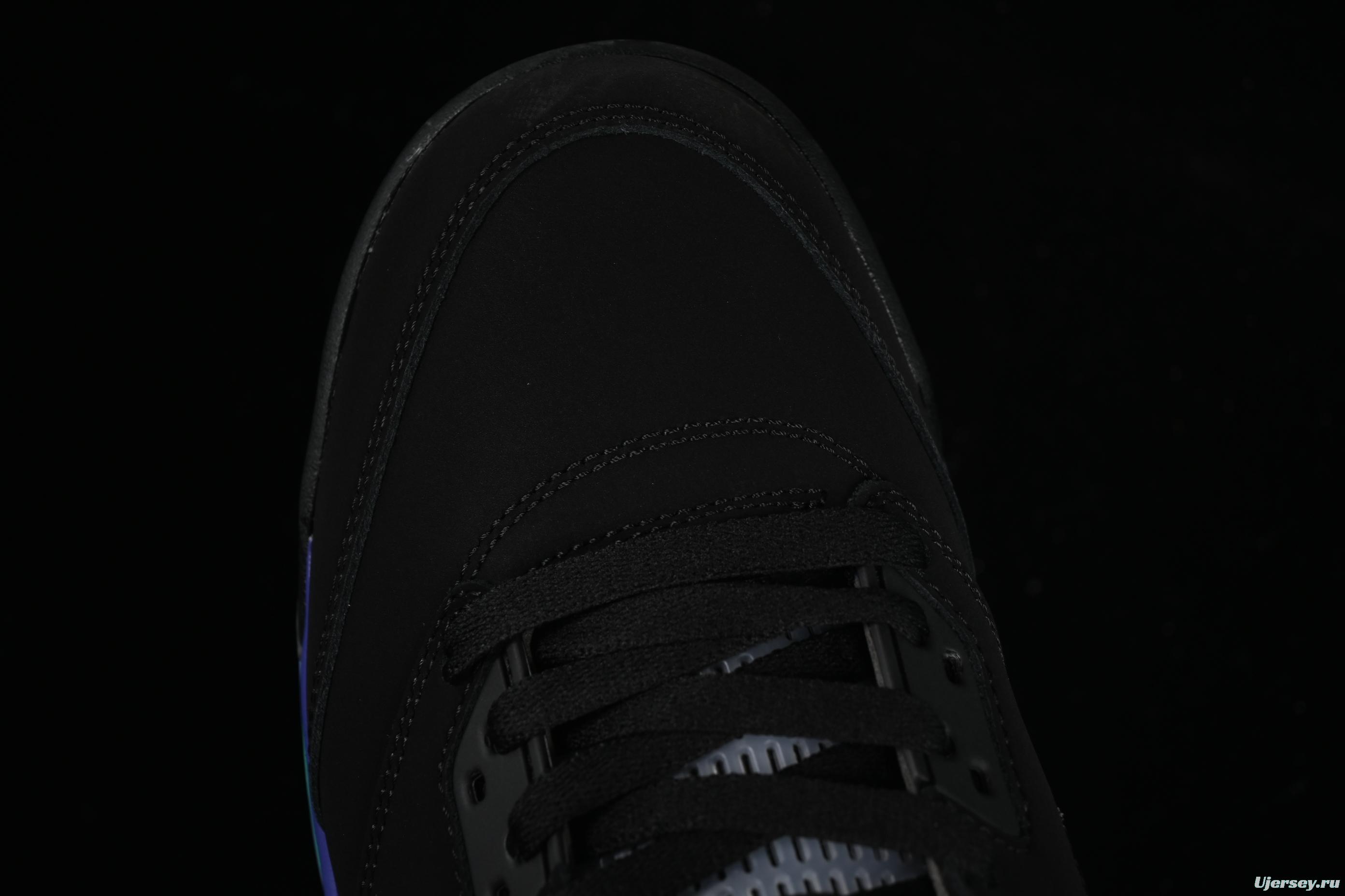 Nike Air Jordan 5 Retro Basketball Shoes - Black Grape - 136027-007