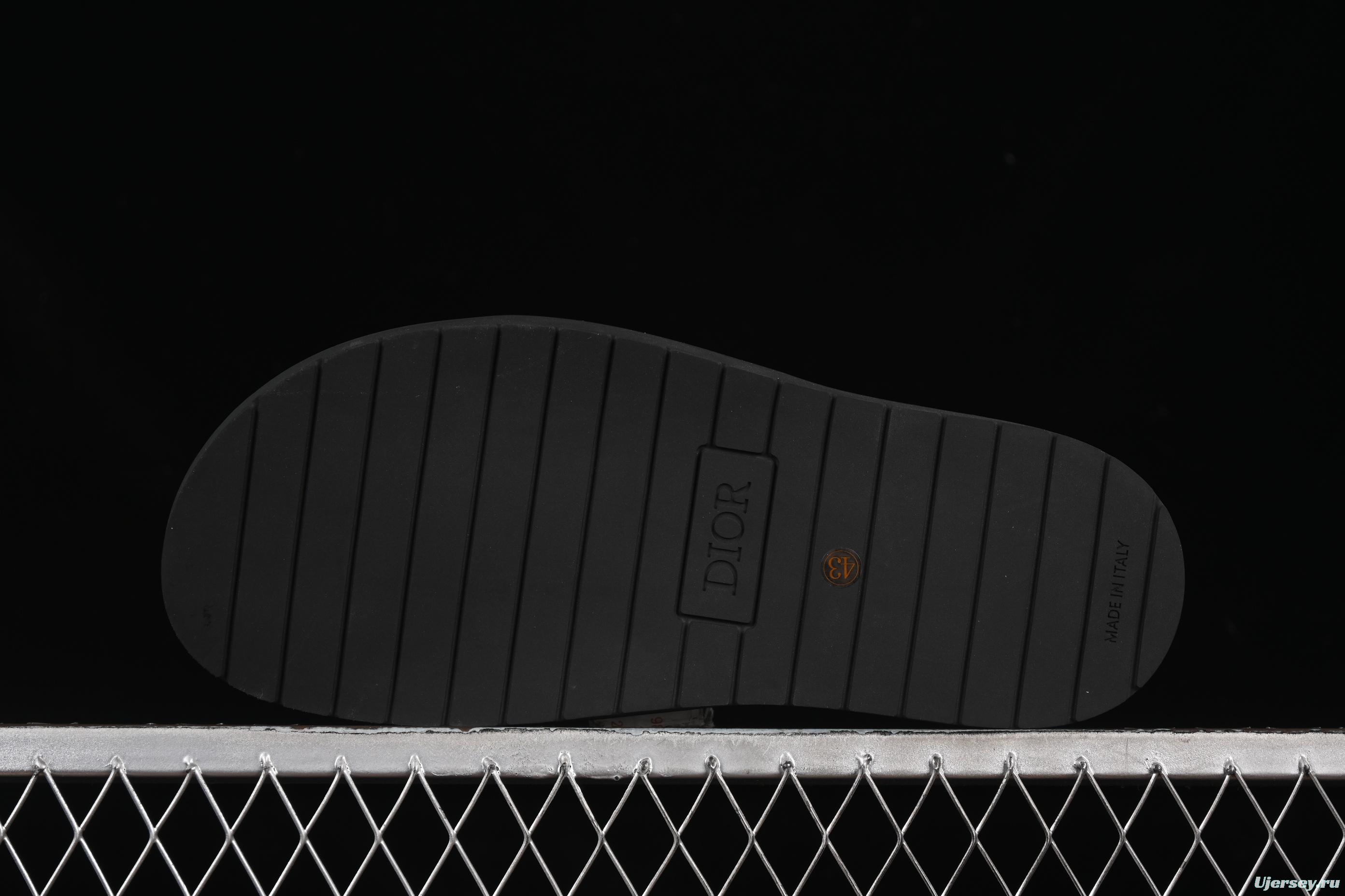 Dior Aqua Summer Men's Platform Casual Sandals with Oblique Print - 3SA126ZSA