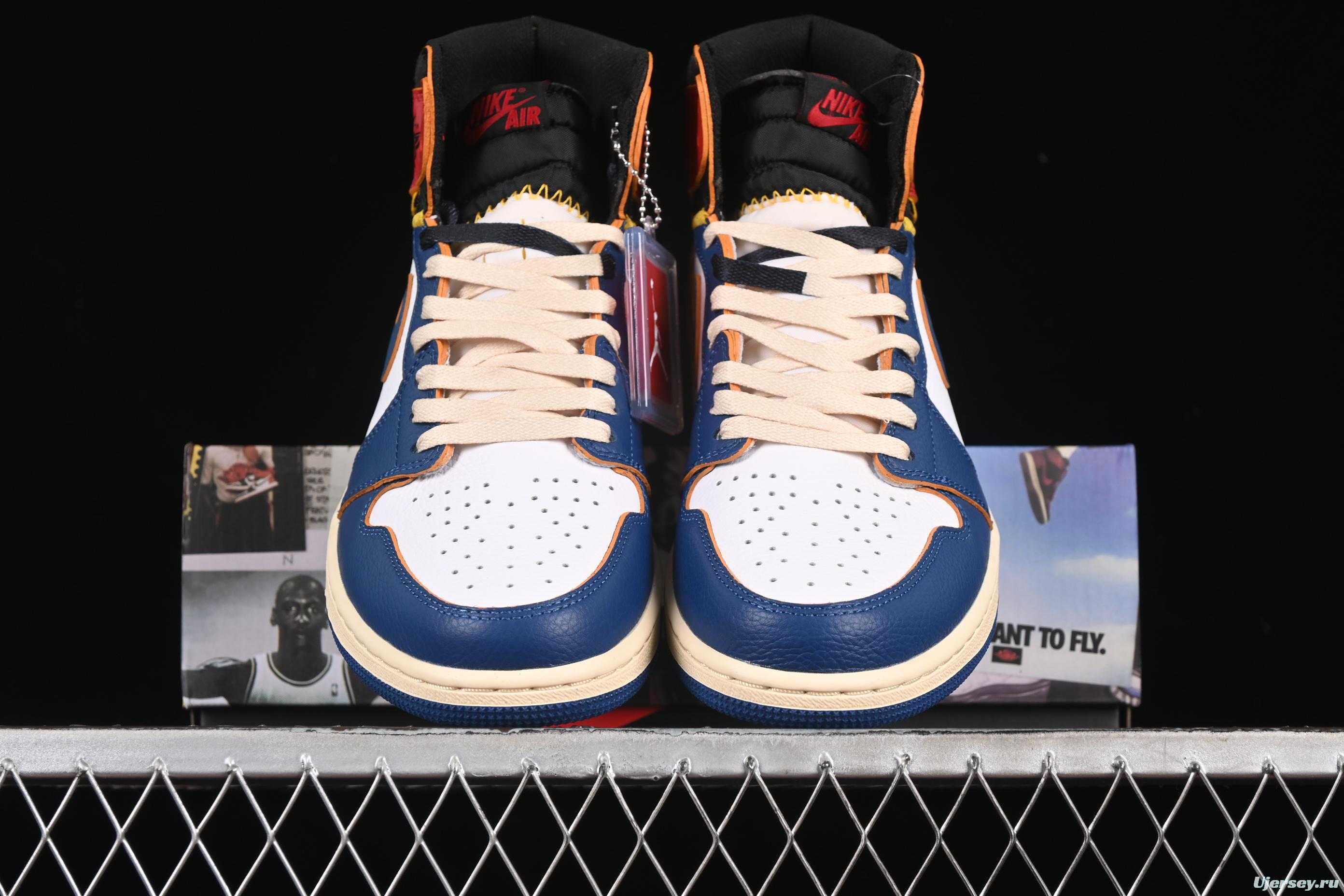 Nike Air Jordan 1 x Union AJ1 Limited Edition Deconstructed Patchwork Basketball Shoes - BV1300-146