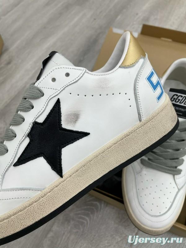 2024 Unisex GGDB White Black Leather Sneakers MJ00260