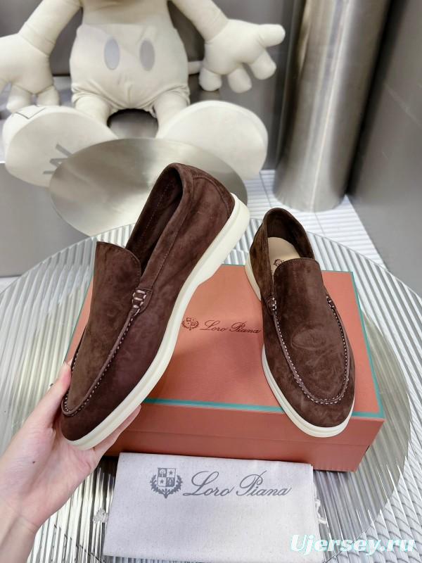 2025 Men LP Brown Suede Loafers LY00260