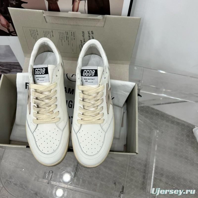 2024 Unisex GGDB White Grey Leather Sneakers MJ00260