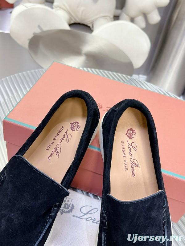 2024 Unisex LP Black Suede Loafers MJ00270