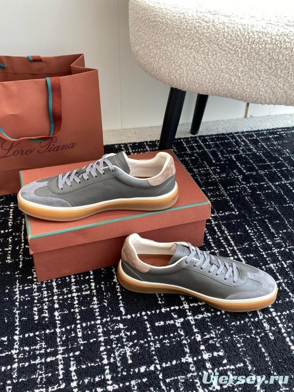 2024 Unisex LP Grey Suede Leather Plimsolls MJ00320