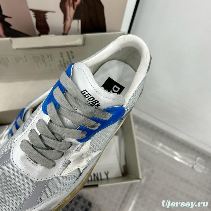 2024 Unisex GGDB Silver Blue White Mesh Sneaker