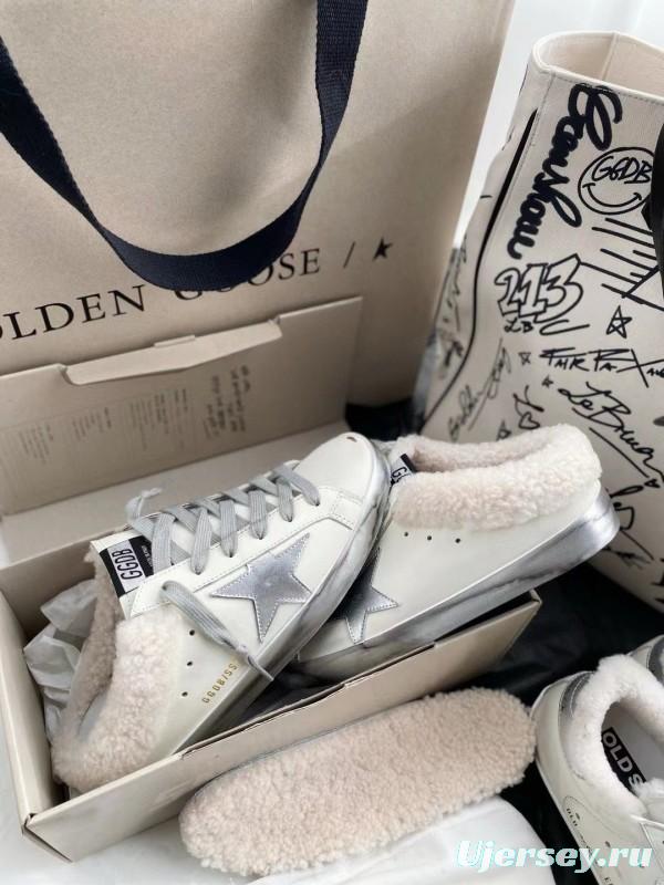 2024 Slippers GGDB White Shearling Slippers MJ00280