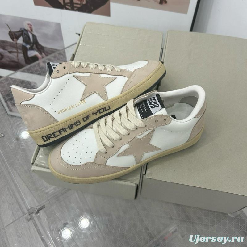 2024 Unisex GGDB White Beige Leather Suede Low Top Sneakers MJ00260