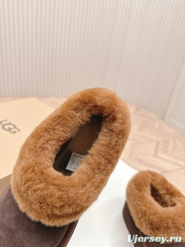 2024 Women UGG Brown Sheepskin Slippers MJ00280