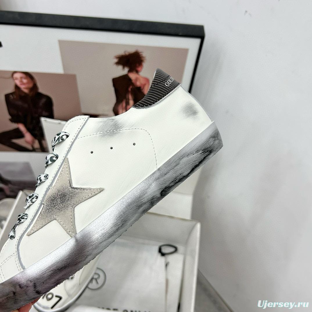 2025 Unisex GGDB White Beige Grey Leather Sneakers SUPER STAR